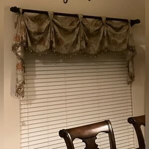 Two curtain valances